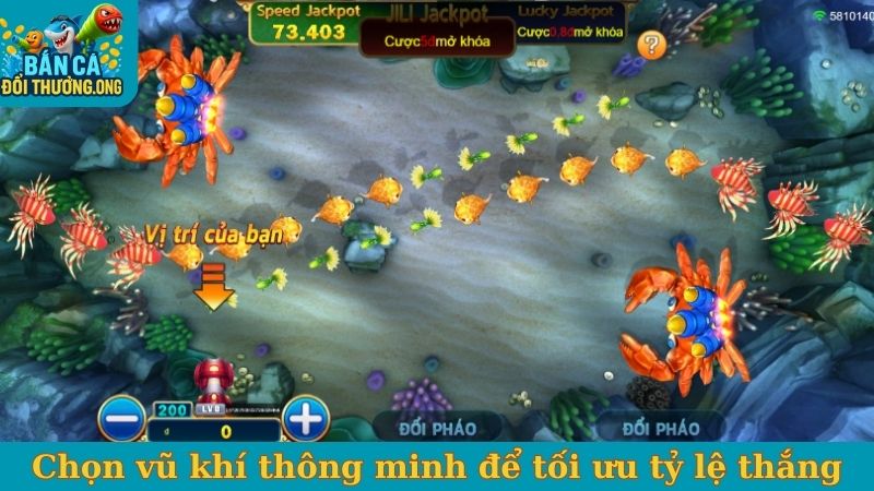 Chọn vũ khí thông minh để tối ưu tỷ lệ thắng
