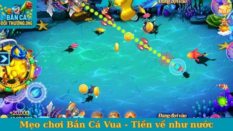 Mẹo chơi Bắn Cá Vua - Tiền về như nước