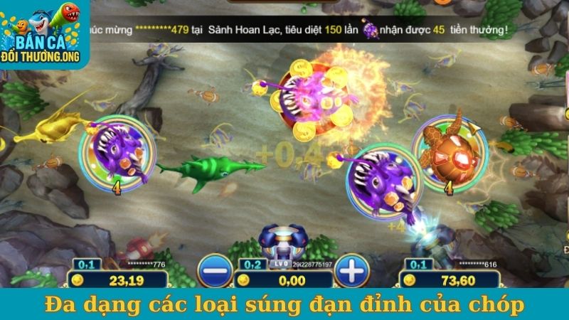Đa dạng các loại súng đạn đỉnh của chóp