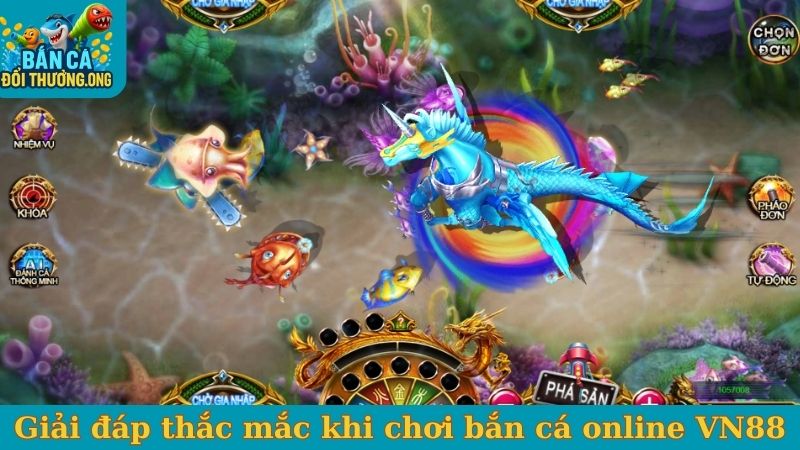 Giải đáp thắc mắc khi chơi bắn cá online VN88