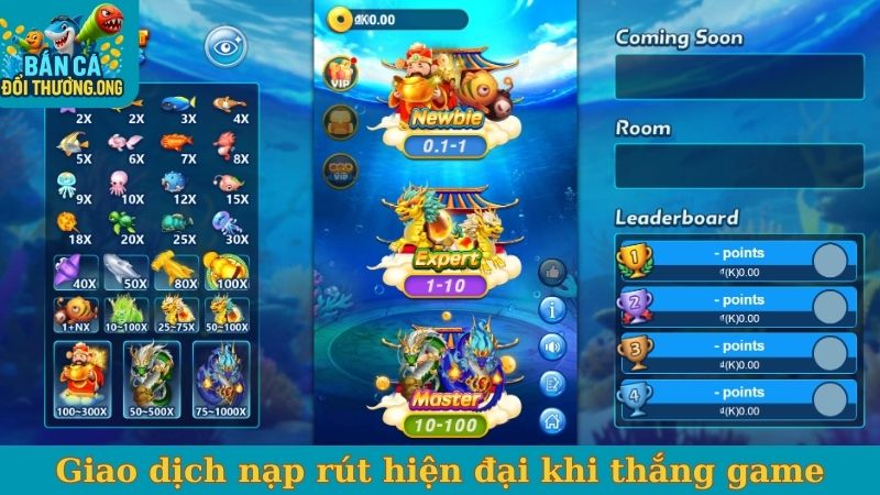 Giao dịch nạp rút hiện đại khi thắng game